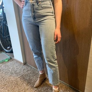 GAP Mom Jeans Light Wash